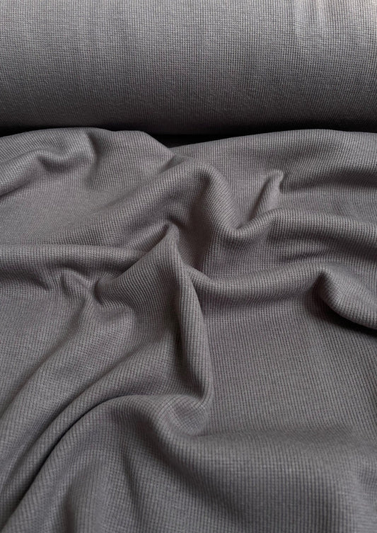Bamboo Rib Knit 2 x 2 / Slate