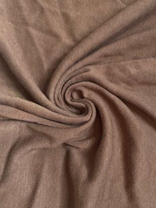 Bamboo Rib Knit 1 x 1 / Americano