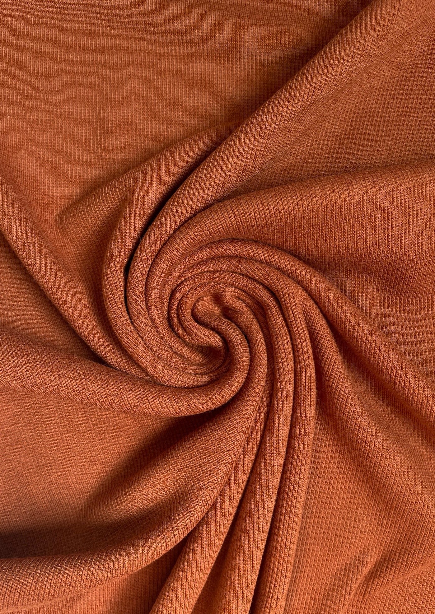 Bamboo Rib Knit 2 x 2 / Rust