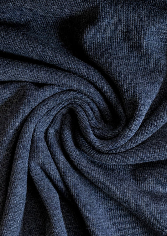 Bamboo Rib Knit 2 x 2 / Storm